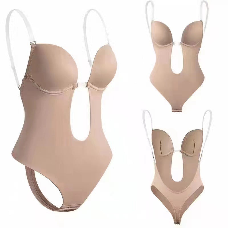 Seamless Adjustable Shapewear Bodysuit with Invisible Straps
