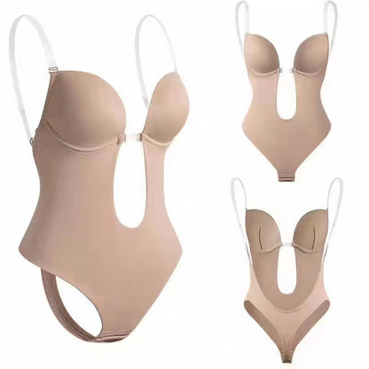 Seamless Adjustable Shapewear Bodysuit with Invisible Straps